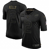 Nike Bills 12 Jim Kelly Black 2020 Salute To Service Limited Jersey Dyin,baseball caps,new era cap wholesale,wholesale hats